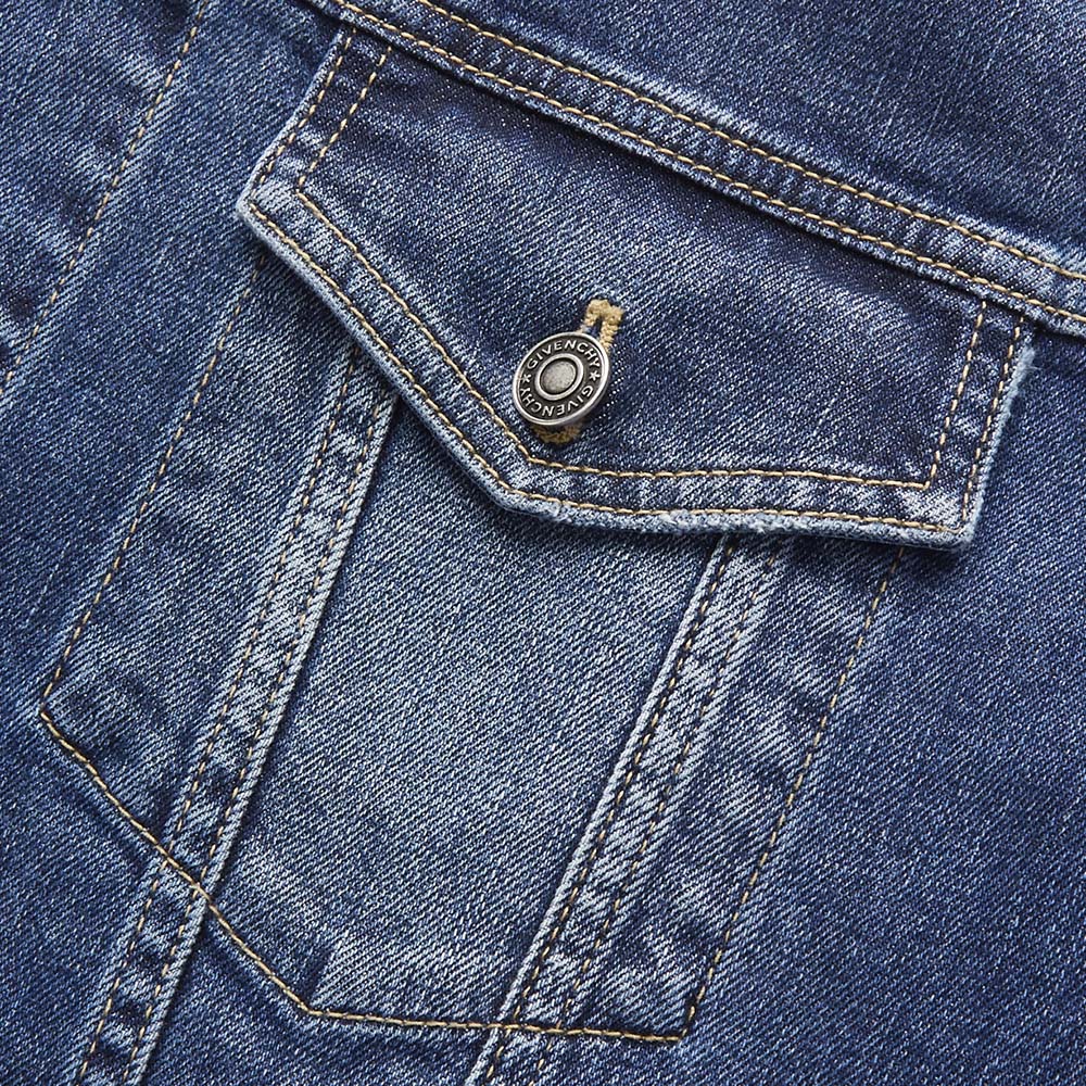 givenchy /纪梵希蓝色水洗做旧复古 魅力惠买手折扣直营夹克