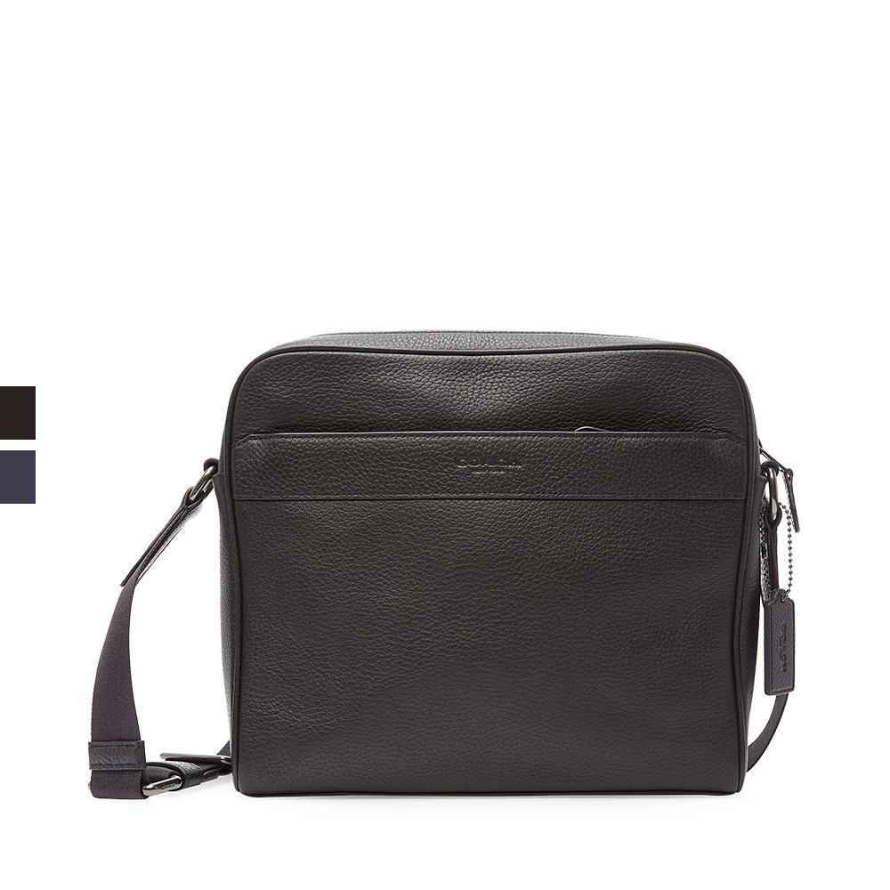 coach /蔻驰牛皮logo斜挎包男包 天猫奢品直营男士包袋