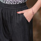 Small leg pants, nine-minute long mulberry silk carrot pants
