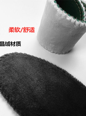 冬季皮鞋休闲保暖棉垫男女圆头