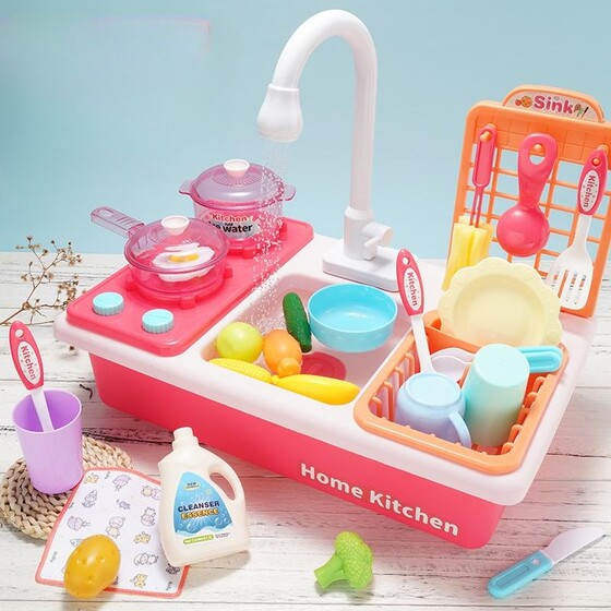 Children's play house girl cooking set vegetable and fruit toys