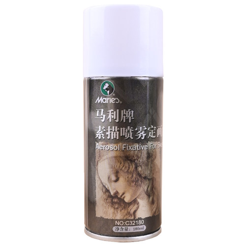 马利定画液喷雾素描油画棒彩铅色粉水性环保轻胶美术专用定型重胶 - 图3