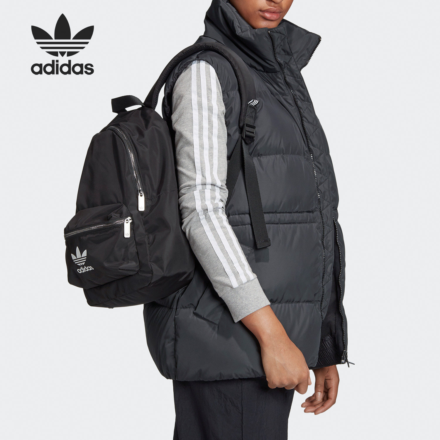 Adidas/阿迪达斯正品三叶草女子冬季休闲运动羽绒马甲背心 GD2516,淘宝优惠券,粉丝福利购,淘宝优惠卷