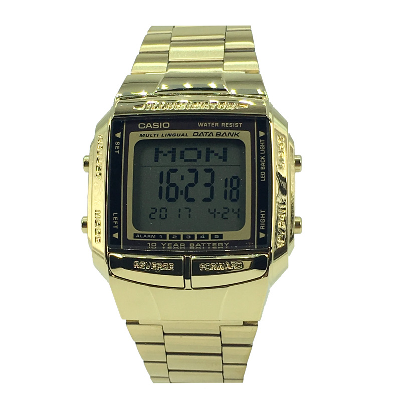 卡西欧手表CASIO DB-360G-9A 头文字D大方块金表户防水方形电子表 - 图3