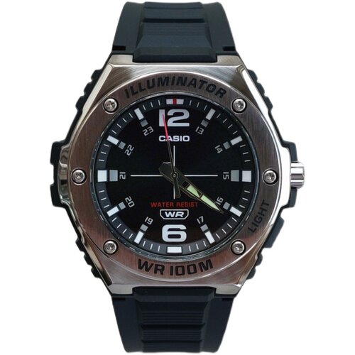 卡西欧手表男 CASIO MWA-100H-1A 皮带运动黑武士防水石英表 - 图3