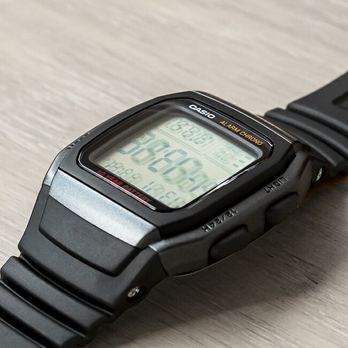 卡西欧手表 CASIO W-96H-1B 户外运动休闲防水男士方块数显电子表 - 图0