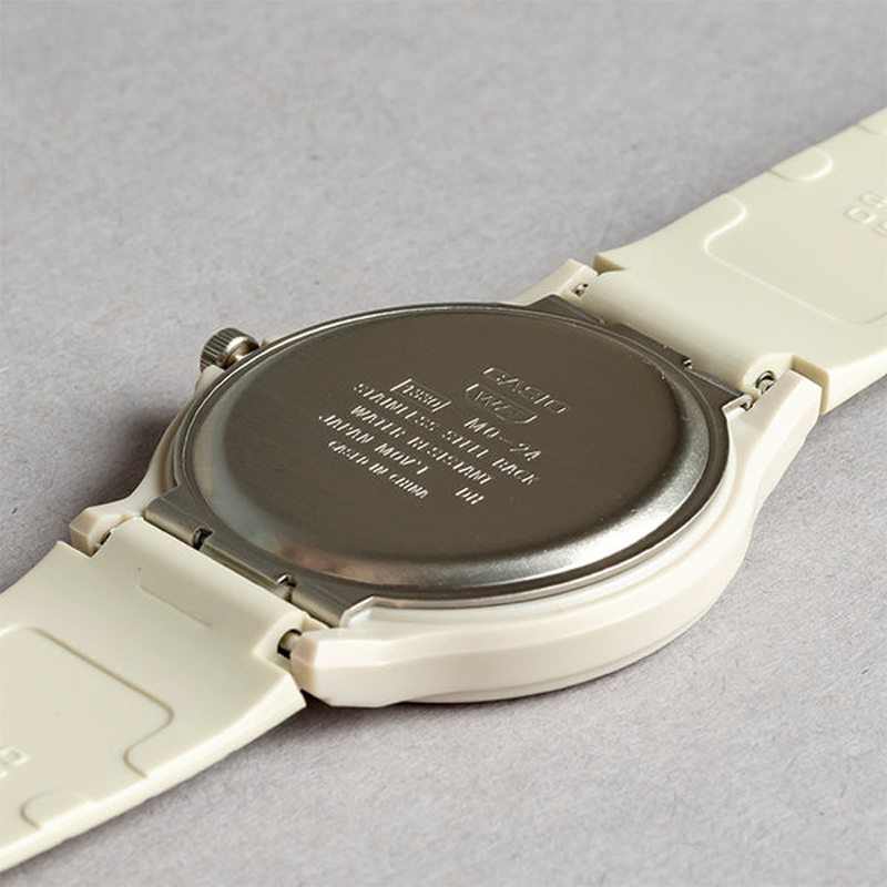 卡西欧CASIO MQ-24UC-8B新款白色学生考试防水静间小黑表儿童手表 - 图1