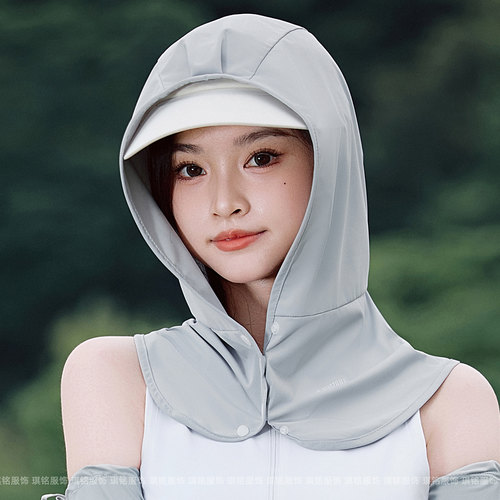 夏季户外防晒帽子女打高尔夫防紫外线护颈透气亲肤薄款冰丝遮阳帽 - 图3
