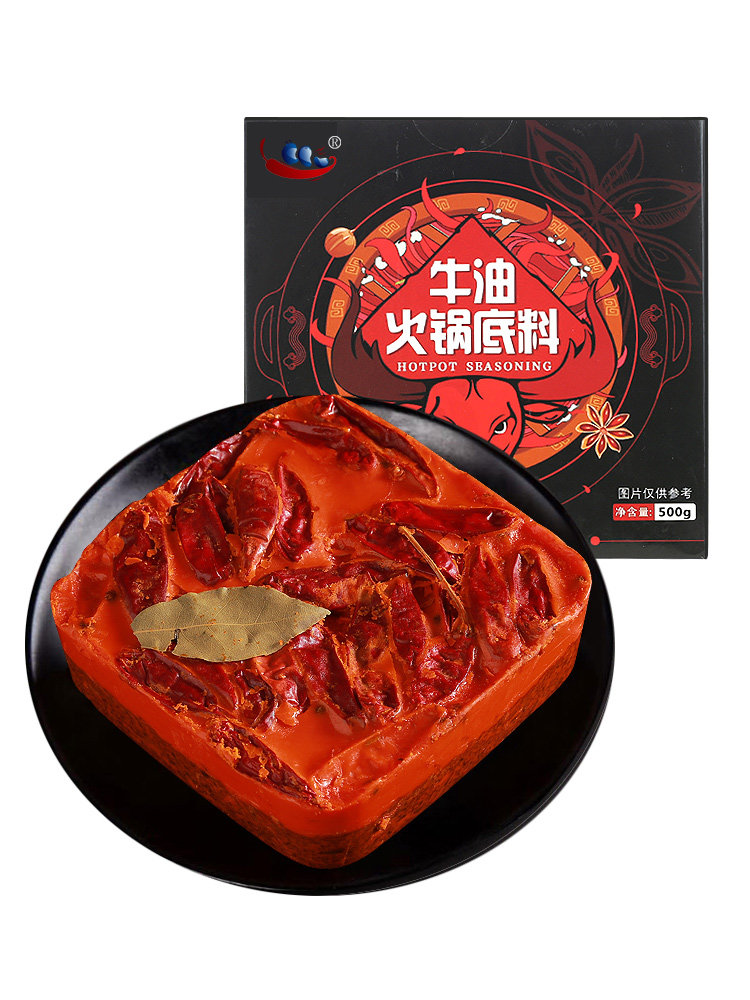 椒吱手工牛油500g四川特产家用底料 川蜀老味道食品火锅调料