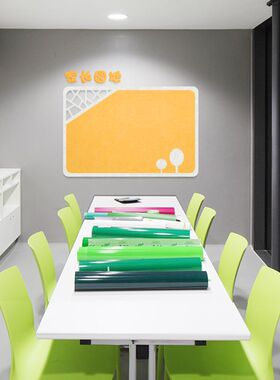 学校墙面展示板网格环保毛毡边框