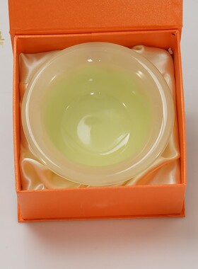 多色藏式供水碗仿玉八吉祥摆件