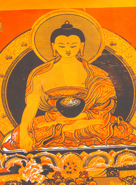 菩提道 藏式大堂释迦牟尼帷布观音吉祥墙布帷幔加长版墙纸包邮