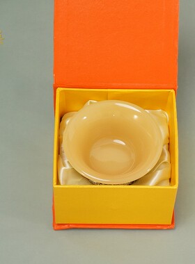 藏式八吉祥合金供水杯供奉摆件