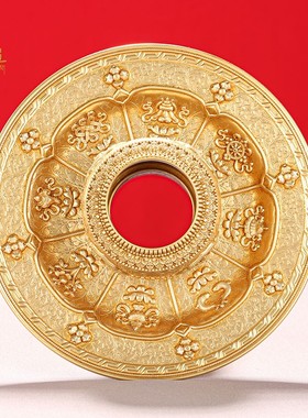 慧宝黄铜佛堂高脚供碗民族风