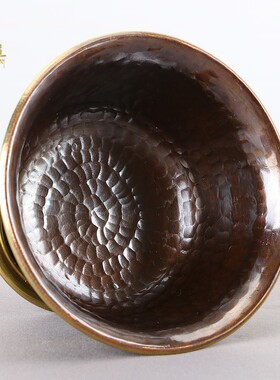 藏式供水杯铜制供佛杯一套包邮