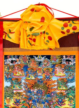 普巴金刚唐卡画像西藏仿手绘唐卡挂画家用供奉藏族尼泊尔装饰壁画