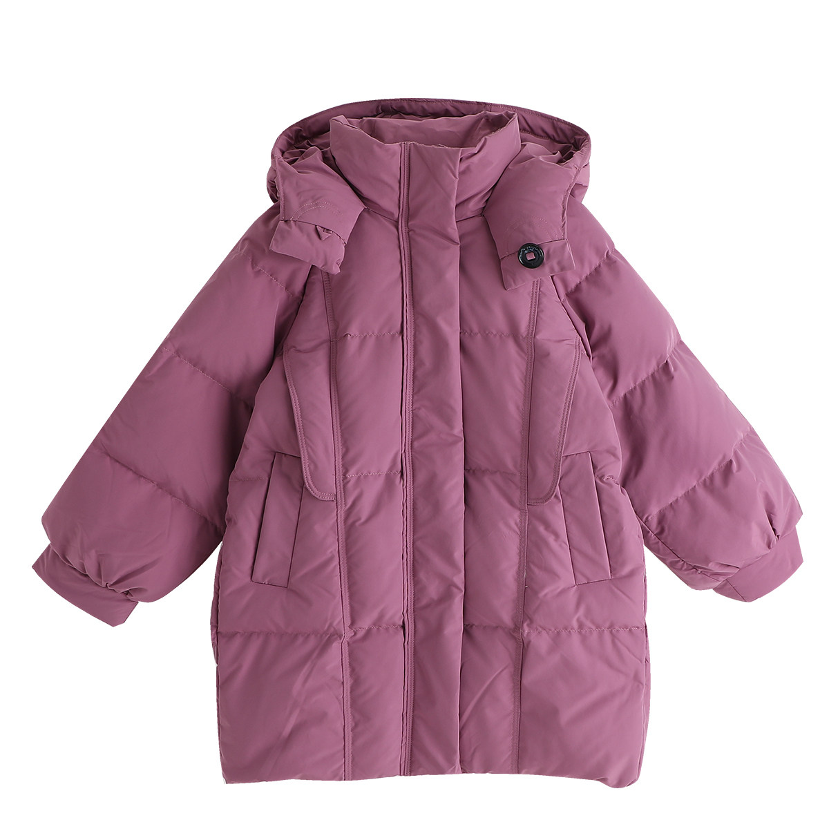 沫沫童装冬装女童洋气中长款羽绒服2026新款儿童冬季大童加厚外套,淘宝优惠券,粉丝福利购,淘宝优惠卷