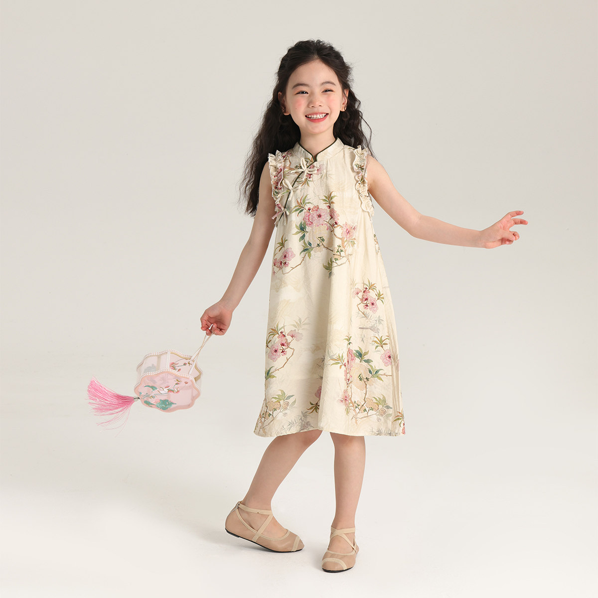 布丁哈鲁童装夏装女童裙子2026夏季新款儿童新中式国风上衣长裤,淘宝优惠券,粉丝福利购,淘宝优惠卷