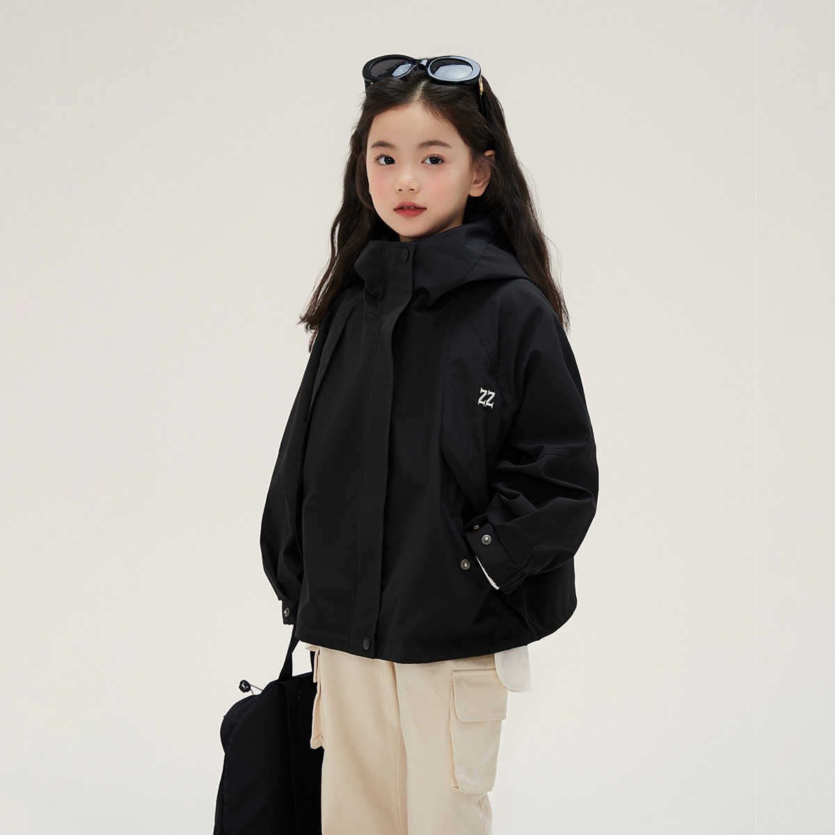 布丁哈鲁童装女童纯色儿童外套春秋款女大童风衣秋季2026新款洋气,淘宝优惠券,粉丝福利购,淘宝优惠卷