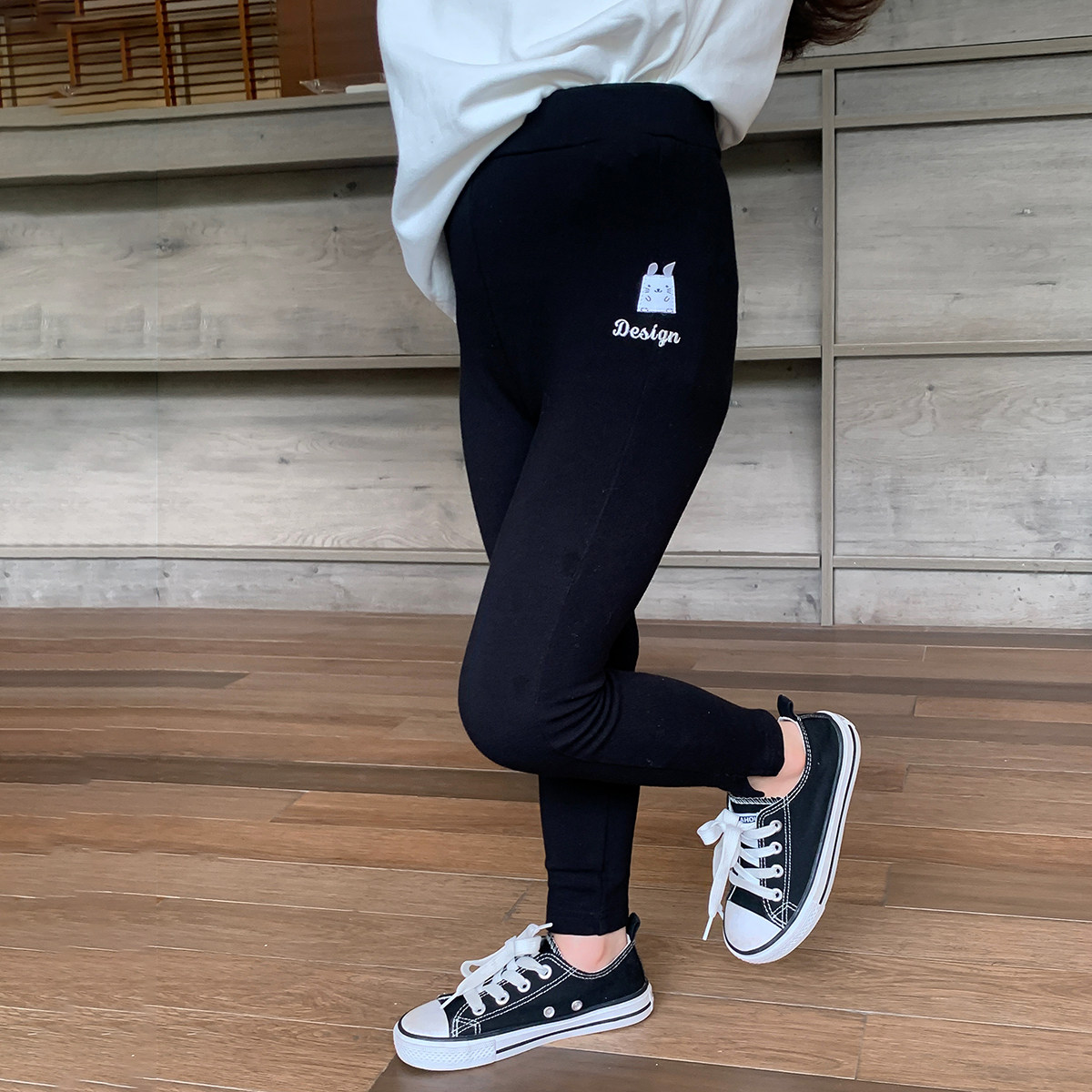 布丁哈鲁女童长裤打底裤春秋款2026秋季新款洋气休闲宝宝裤子潮,淘宝优惠券,粉丝福利购,淘宝优惠卷