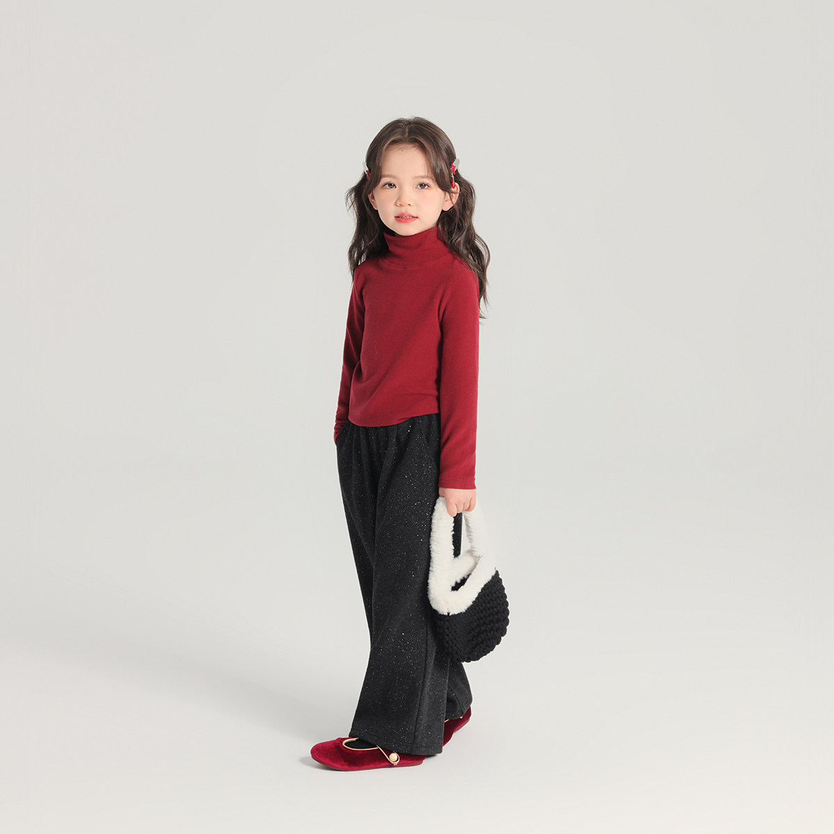 沫沫家童装冬装女童纯色打底衫2026秋冬季新款儿童高领长袖T恤,淘宝优惠券,粉丝福利购,淘宝优惠卷