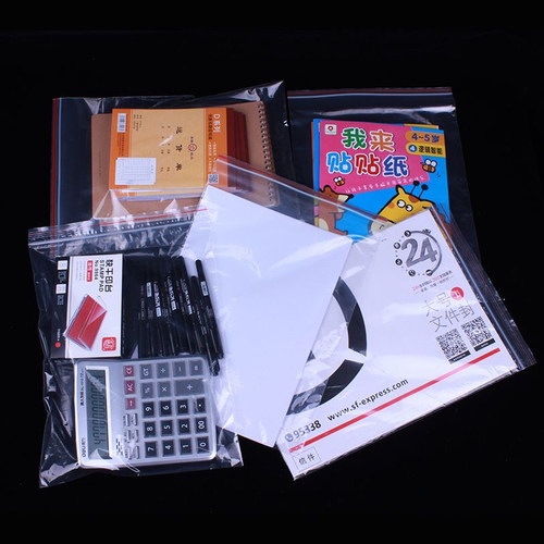 9号自封袋20*28*12丝加厚透明夹链袋五金饰品服装密封袋现货100只 - 图1