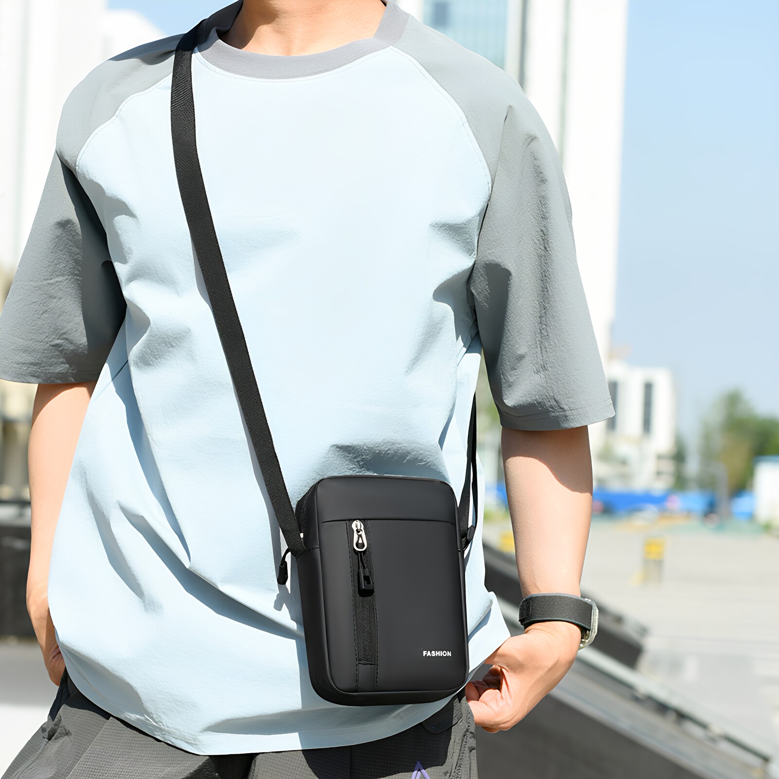 Korean style Oxford cloth wear-resistant and waterproof men's shoulder bag