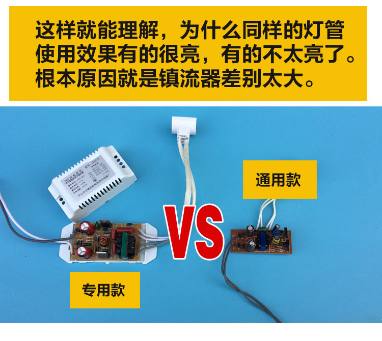 T5/T6圆形吸顶灯220v长方型 22w/32w/40w/55w环形灯管电子镇流器 - 图1