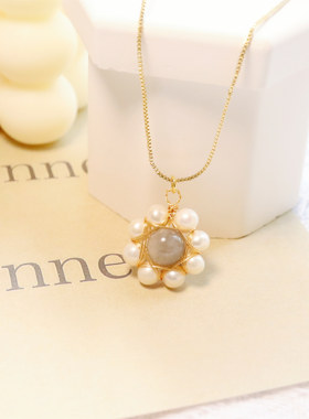 水晶天然珍珠新中式新国潮秋冬款