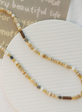 天然珍珠美拉德欧美复古复古项链