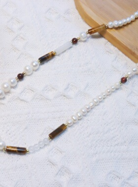 淡水珍珠复古欧美美拉德甜美百搭