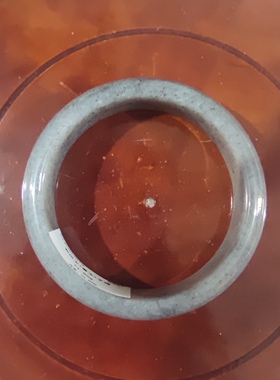 和田玉籽料墨玉青花手镯硬度高密度大无纹无裂口60宽18.8厚8mm。