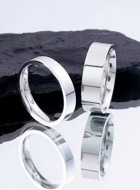 冷淡风钛钢不掉色情侣对戒