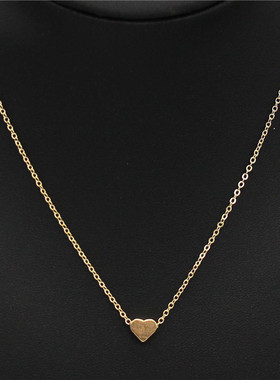 金色银色可爱项链女桃心森系软妹