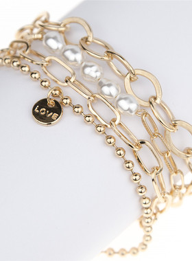 小众欧美风镶钻巴洛克异形珍珠