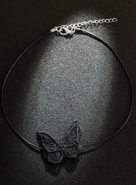 choker日韩风蕾丝蝴蝶短款项圈