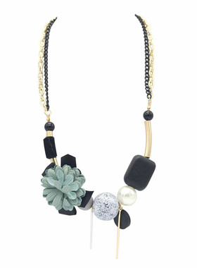 日韩风珍珠短款毛衣链时尚饰品