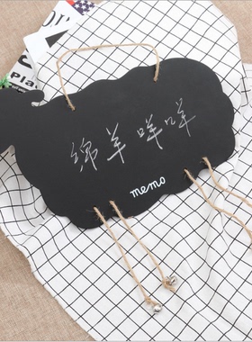 双面挂式木质创意留言装饰挂牌