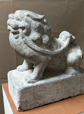 清代案头狮仿古狮子陈设空间摆件