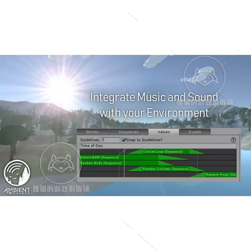 Unity Ambient Sounds Interactive Soundscapes 1.2.16 交互声 - 图0