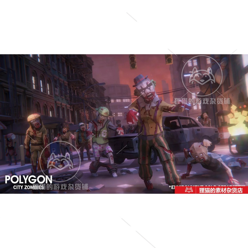 Unity POLYGON City Zombies Low Poly 3D Art 1.6.2 低模僵尸 - 图3