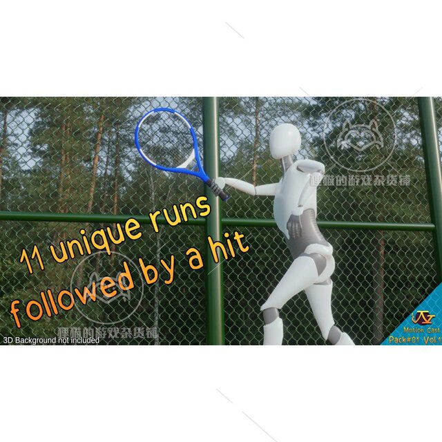 Unity Tenniswoman animations Motion Cast#01 Vol.1 Tennis Animation 1.0