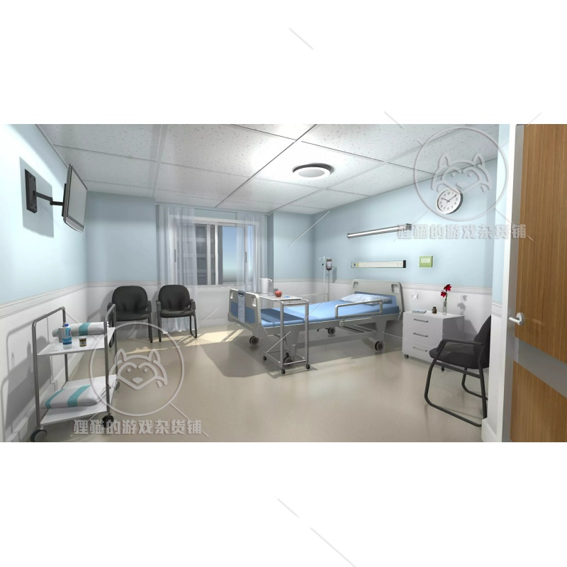 Unity Hospital Room 医院病房场景 1.1 - 图0