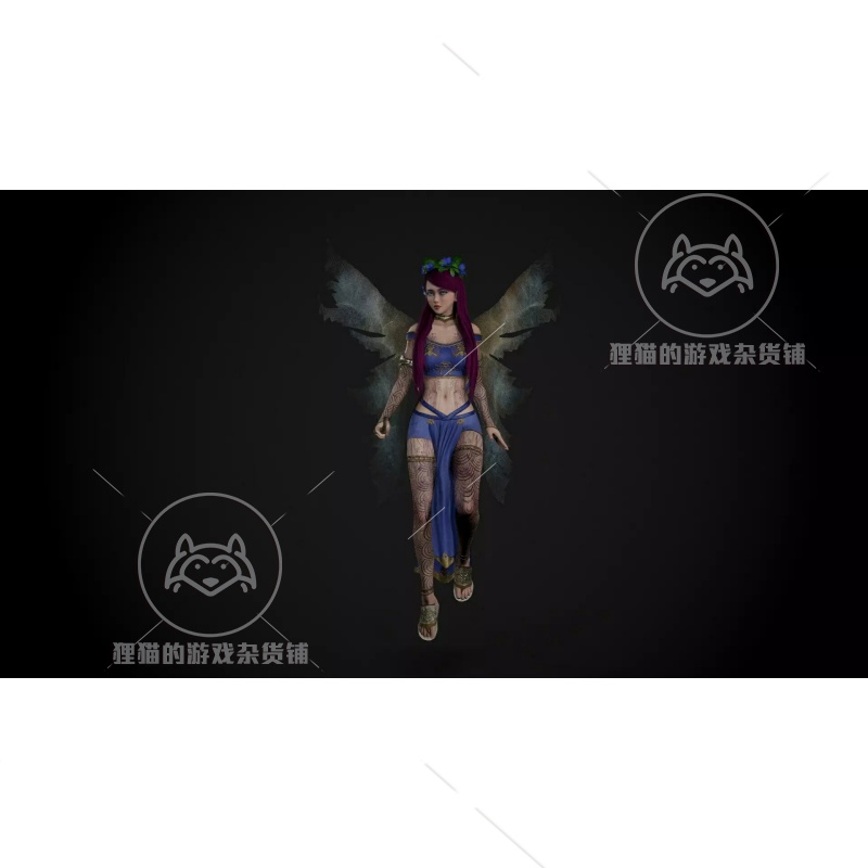 Unity Fantasy Mage Girls 3D Model 巫女精灵女孩模型 包更新1.0 - 图3