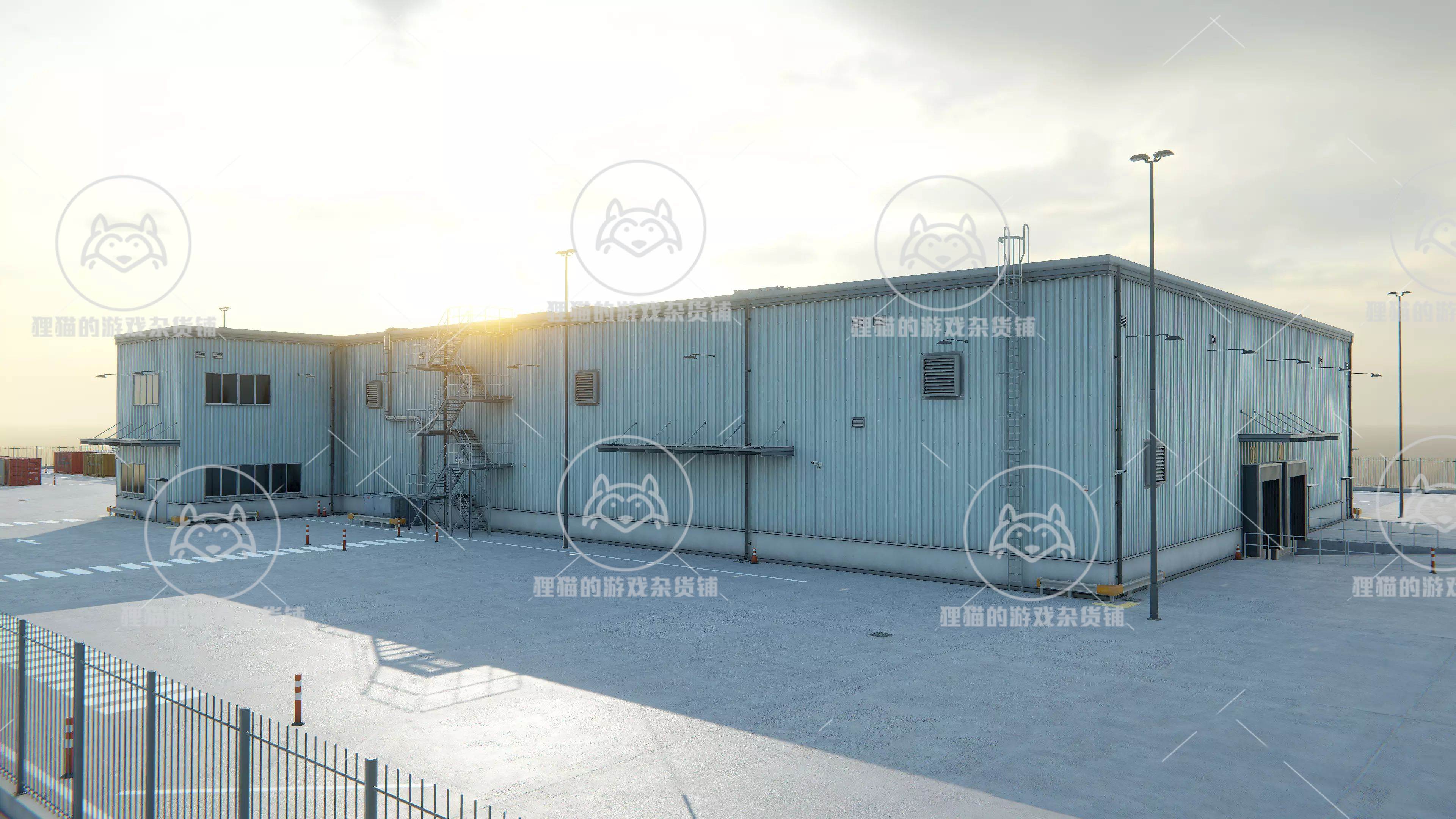 Unity Factory/Warehouse Exterior Modular Pack 1.0 包更 工厂 - 图2