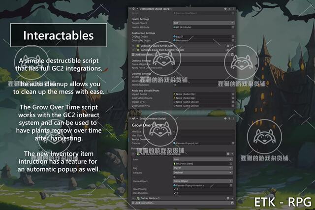 Unity Easy Template Kit - RPG 1.1.1 RPG game template framework