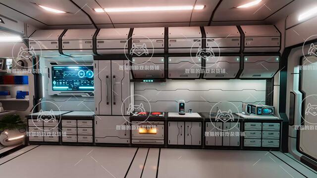 Unity Sci-Fi Living Room 1.1 package update sci-fi indoor living room scene