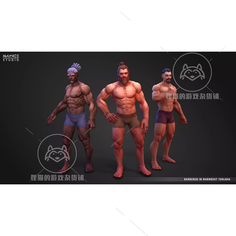 Unity Modular Fantasy Stylized Human Male 2.3.1 包更男性模型 - 图1