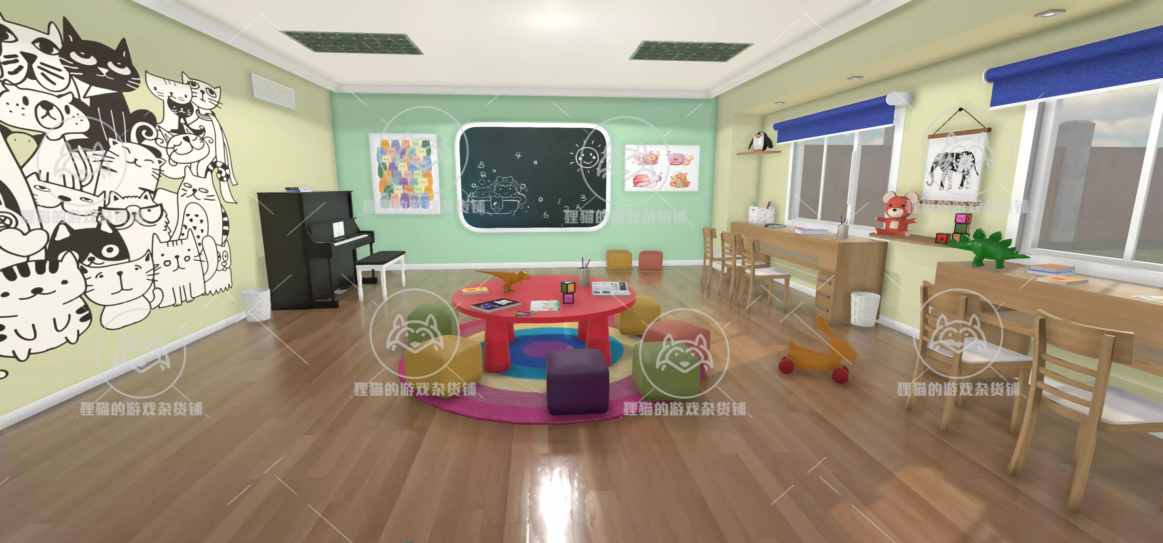 Unity Kids classroom 1.0 包更新 儿童教室活动空间场景 - 图0