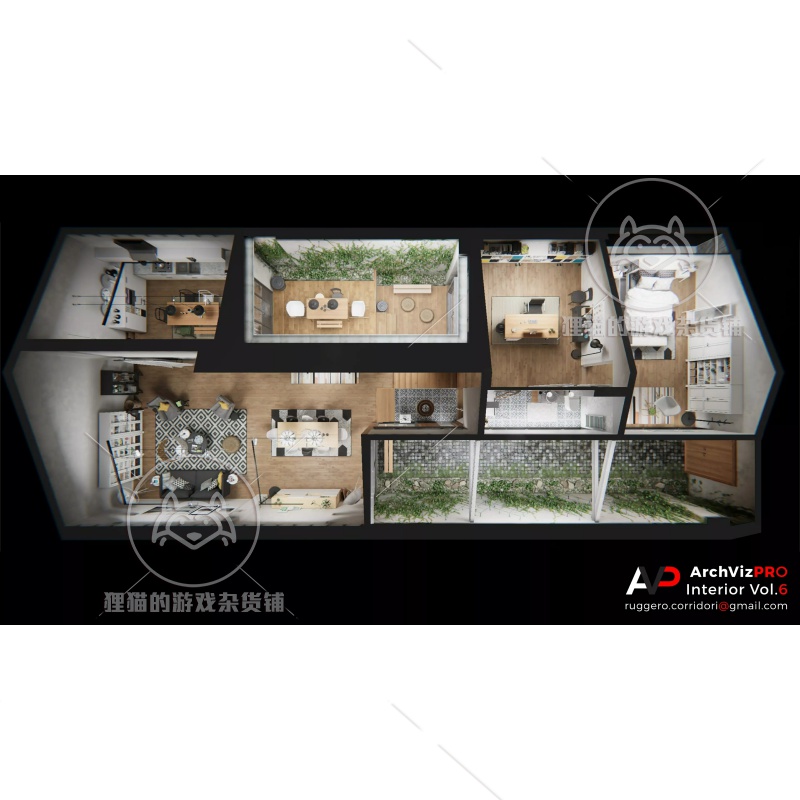 Unity ArchVizPRO Interior Vol.6 1.4 别墅住宅家具室内场景